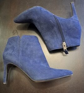 Sam & Libby Blue Suede Boots    Size 7